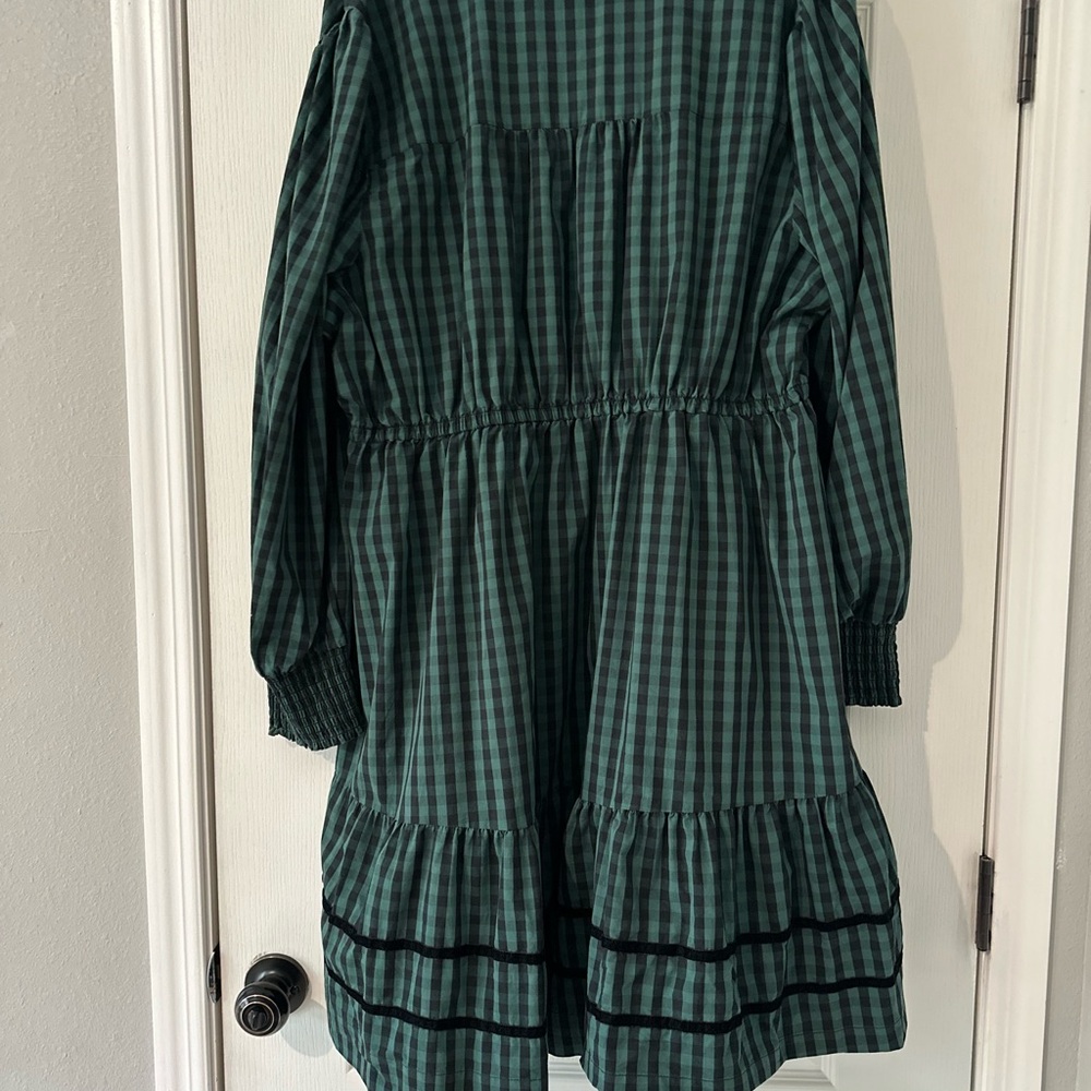 Draper James 3X Green and Black Gingham Dress - Picture 9 of 9